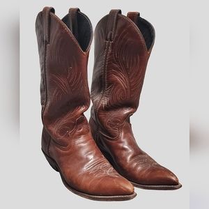 Code West Vintage Brown Leather Cowboy Boots 7.5 M - Women's Boots